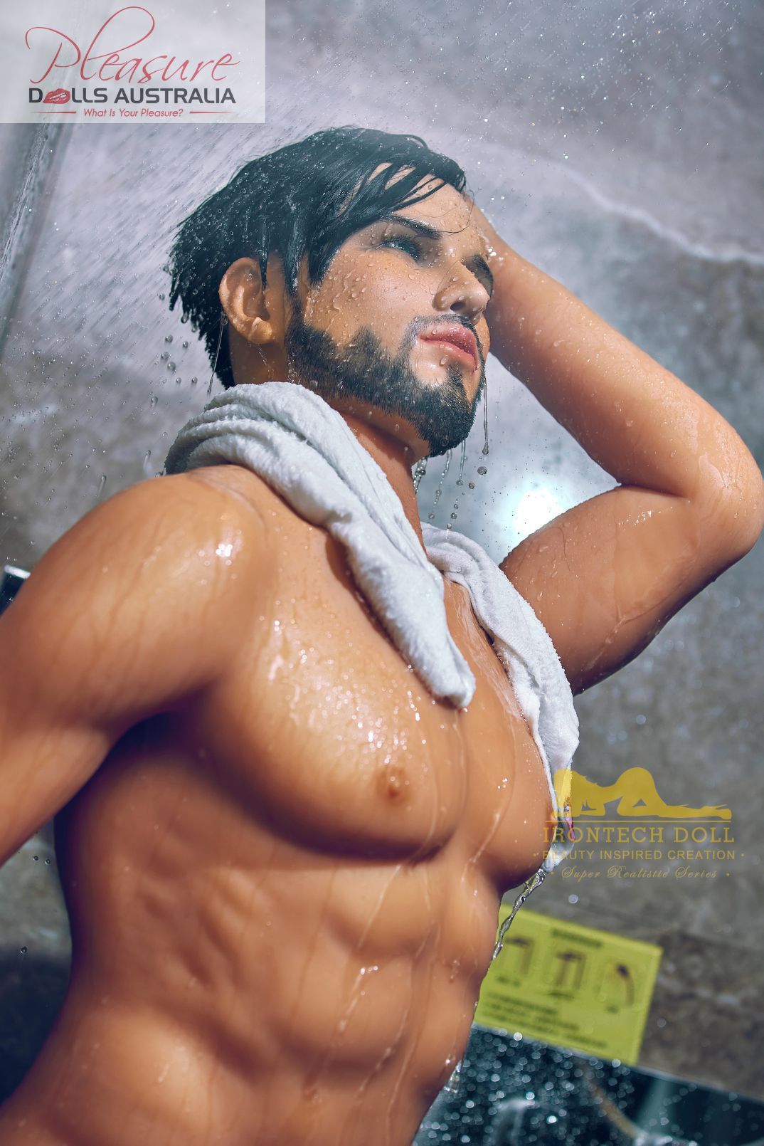 KELVIN (casual)<br>162cm Irontech Male Sex Doll<br>TPE Body / Silicone Head - Pleasure Dolls Australia