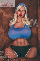 BILYANA - 82cm WM Dolls 'Nipple Sex' <br>Upper Body Sex Torso - Pleasure Dolls Australia